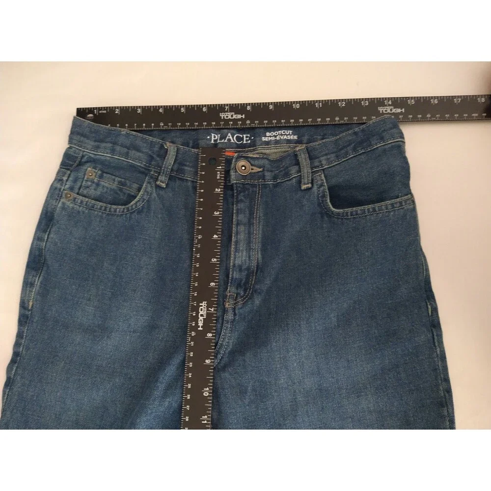 New w/ Tag Childrens Place Blue Jeans Kids Size 16 Bootcut Med Wash 100% Cotton